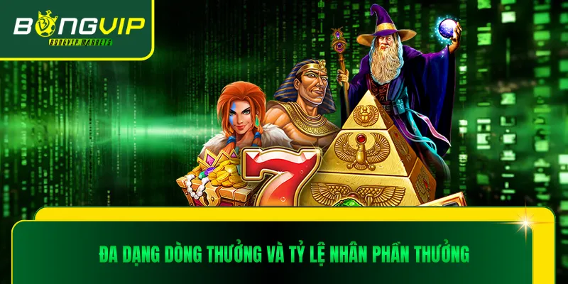 Đa dạng dòng thưởng và tỷ lệ nhân phần thưởng