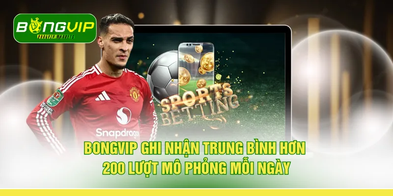 BONGVIP ghi nhận trung bình hơn 200 lượt mô phỏng mỗi ngày