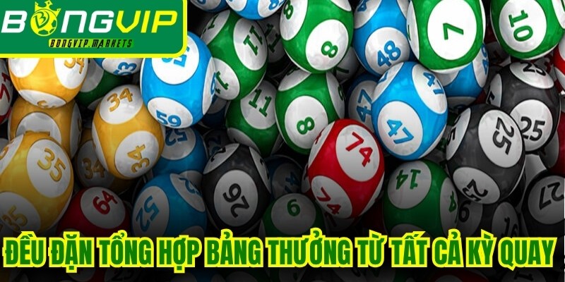 Đều đặn tổng hợp bảng thưởng từ tất cả kỳ quay trước đó