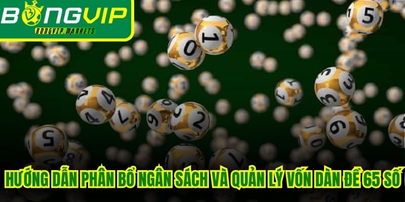 Hướng dẫn phân bổ ngân sách và quản lý vốn dàn đề 65 số